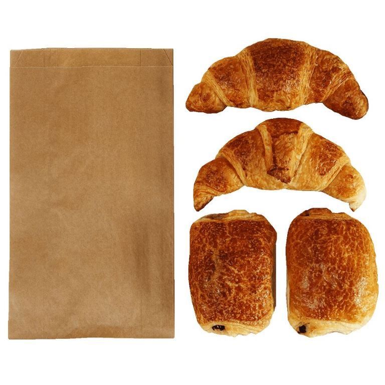 Sac croissant papier kraft brun 17x7x30cm - Paquet de 1000