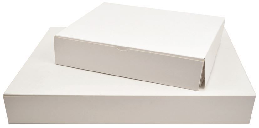 Boite traiteur carton blanc pour plat traiteur 42x28cm - Paquet de 25