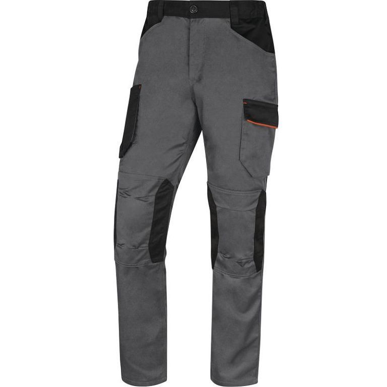 Pantalon de travail polycoton 7 poches M2PA3 gris / orange - DELTA PLUS - A l'unité