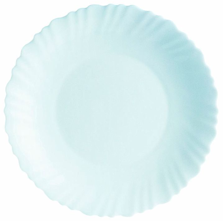 Assiette plate verre trempé Feston Caracas 25cm - ARCOROC - Carton de 6