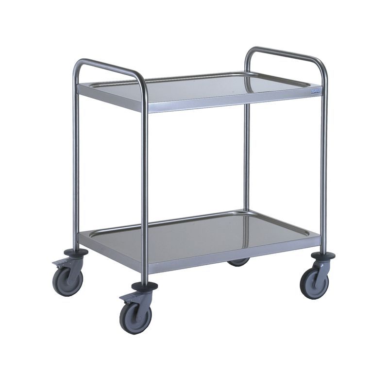 Chariot de service inox 2 plateaux 800x530mm - TOURNUS - A l'unité