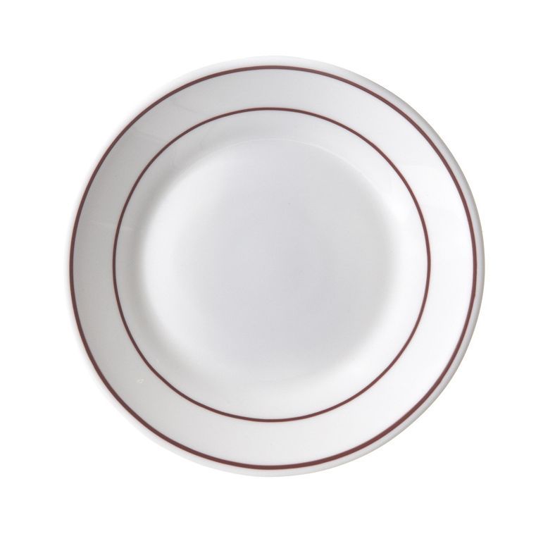 Assiette creuse verre trempé Restaurant bordeaux 22,5cm - ARCOROC - Carton de 24