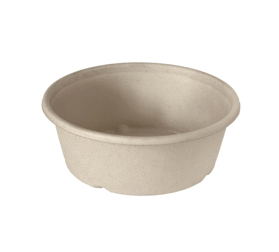 Bol bagasse marron 600cc - Carton de 480