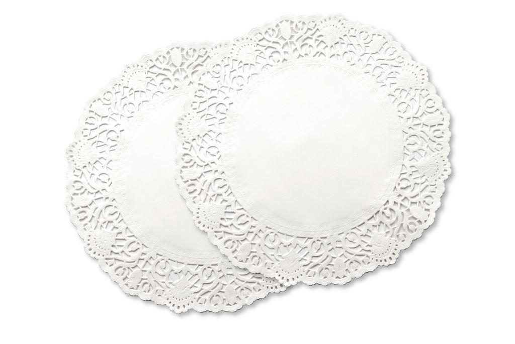 Dentelle ronde papier blanc 17cm - Paquet de 250