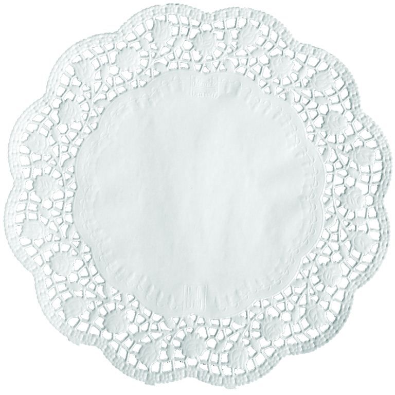 Dentelle ronde papier blanc 32cm - Paquet de 250