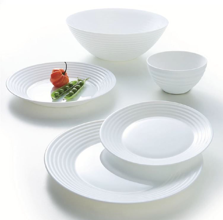 Assiette creuse verre trempé Stairo 23,5cm - ARCOROC - Carton de 24