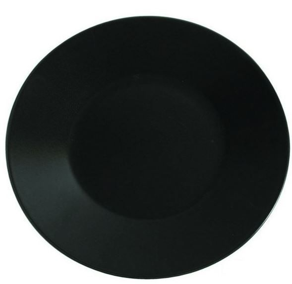 Assiette plate grès noir Kuro 27,5cm - Carton de 6