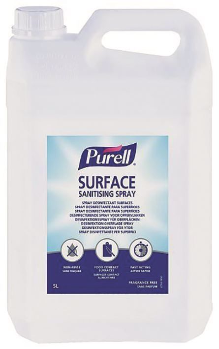 Détergent désinfectant sans rinçage - PURELL - Carton de 2x5l