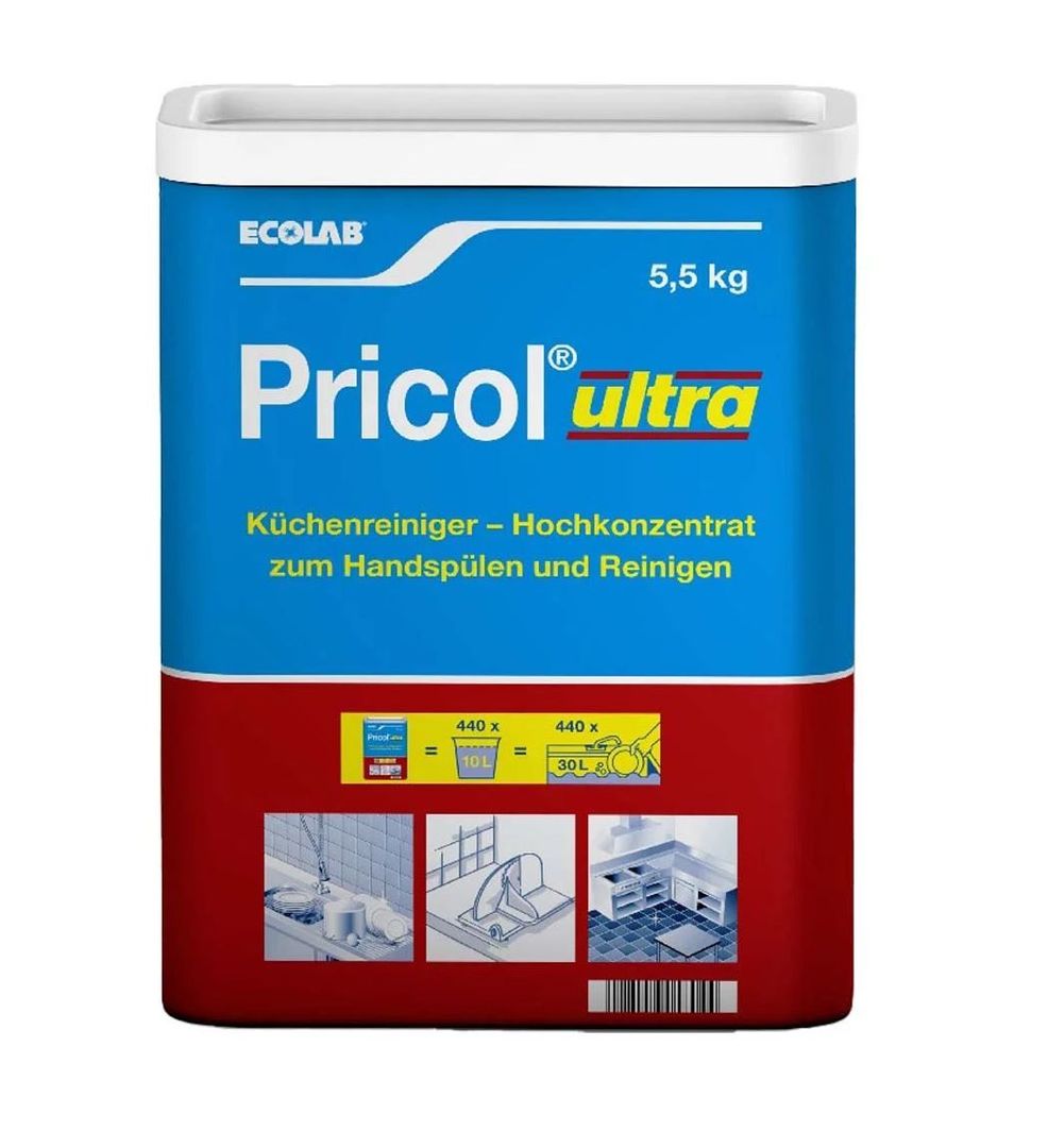 Dégraissant poudre Pricol Ultra - ECOLAB - Baril de 5,5kg