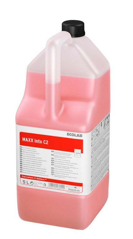 Détartrant sanitaires très concentré Maxx Into C2 - ECOLAB - Carton de 2x5l