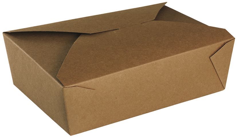 Boite repas carton kraft brun 2000cc - Carton de 200