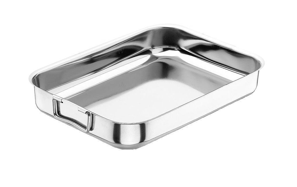 Plat à gratin à anses inox 35x26cm - LACOR - A l'unité