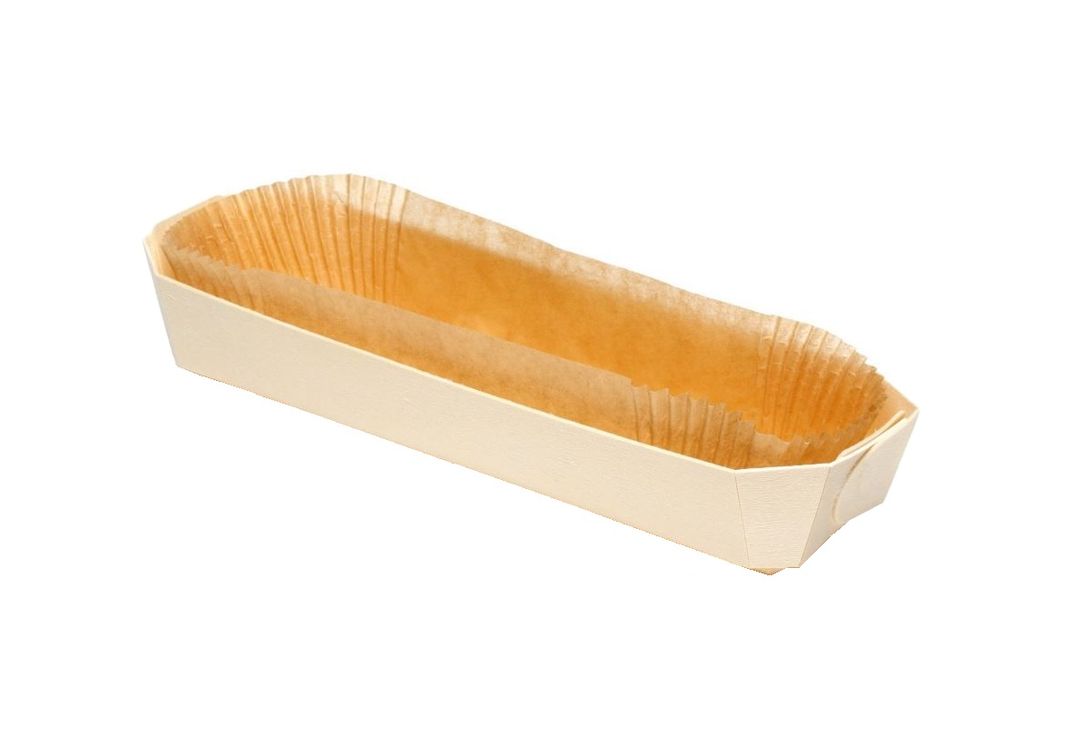 Barquette bois avec caissette papier Vicomte - PANIBOIS - Carton de 100