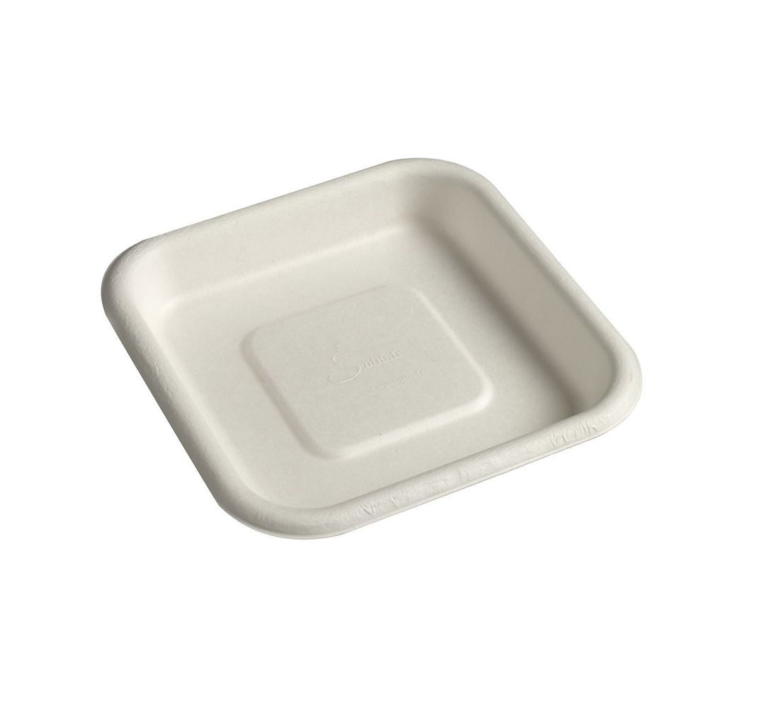 Assiette pulpe de canne Natura 13,5x13,5cm