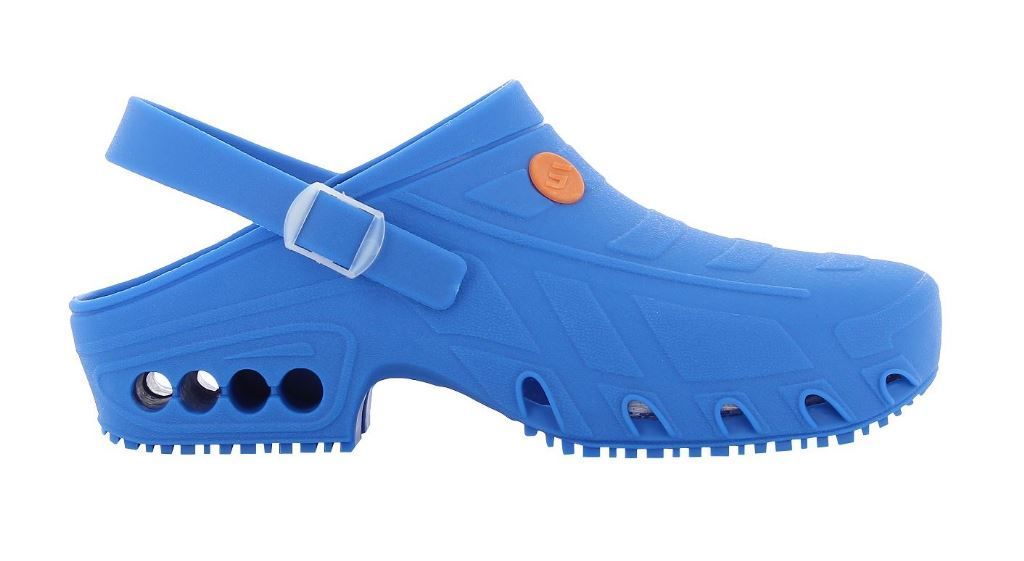 Sabot bloc opératoire élastomère bleu Oxyclog EN 20347 T.35/46 - OXYPAS - Paire