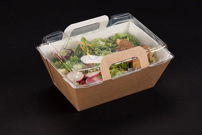 Panier repas chaud carton avec couvercle Vision + L - GAULT ET FREMONT - Carton de 150