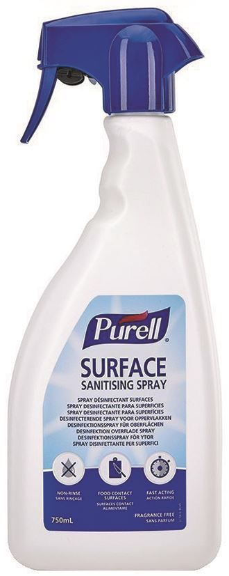 Spray désinfectant pour surfaces sans rinçage - PURELL - Flacon de 750ml