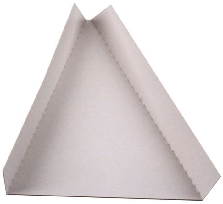 Triangle quiche carton blanc 17x12x2cm - Carton de 250