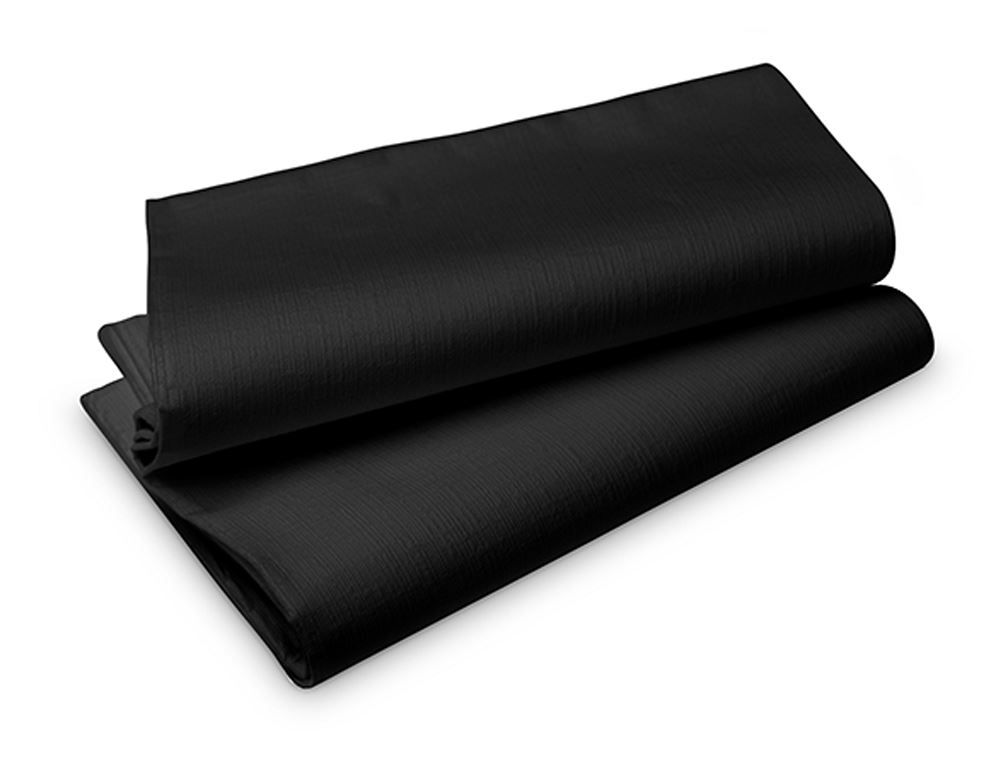 Nappe non tissée Evolin 127x127cm noire - DUNI - Carton de 50