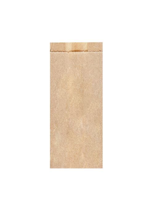 Sac sandwich kraft brun ingraissable 12x4x26cm - GDP - Carton de 500