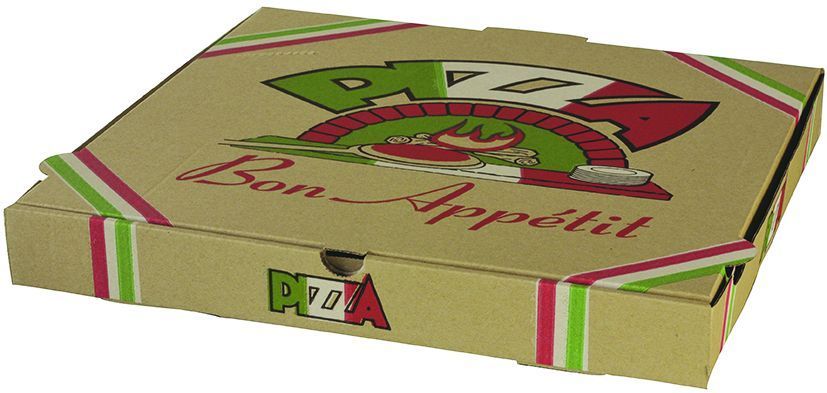 Boite pizza carton 40x40x4cm - Carton de 50