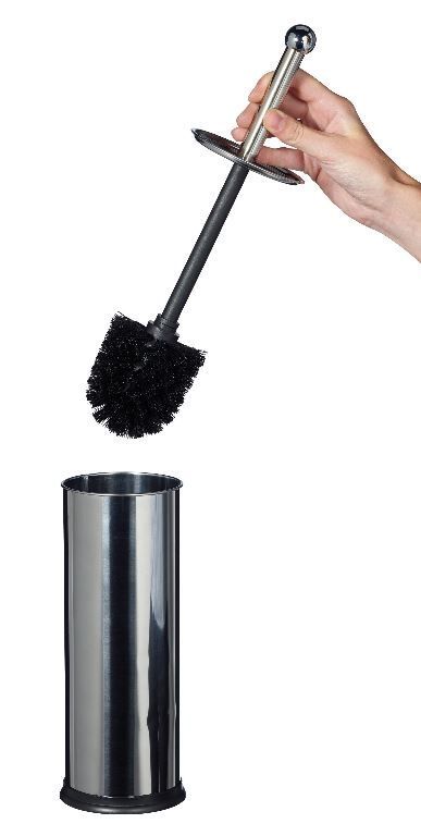 Porte balayette WC inox à poser brosse noire Sanea - ROSSIGNOL - A l'unité