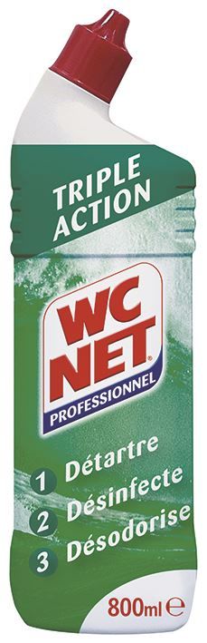 Gel WC désinfectant détartrant WC Net triple action 800 ml - Gels wc