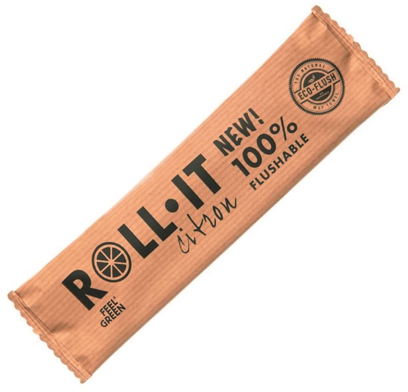 Rince doigts 100% naturel Roll It biodégradable citron - GDP - Carton de 1280