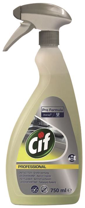 Détergent dégraissant puissant - CIF - Carton de 6x750ml