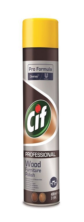 Nettoyant polissant bois - CIF - Aérosol de 400ml