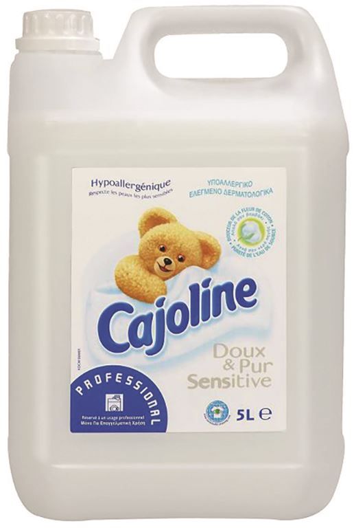 CAJOLINE Bidon de 5 Litres Assouplissant pour le linge odeur de frais