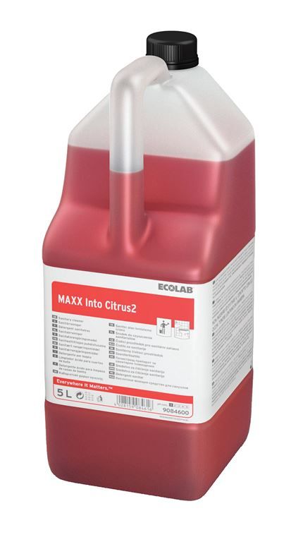 Détartrant sanitaires Maxx Into Citrus 2 - ECOLAB - Bidon de 5l