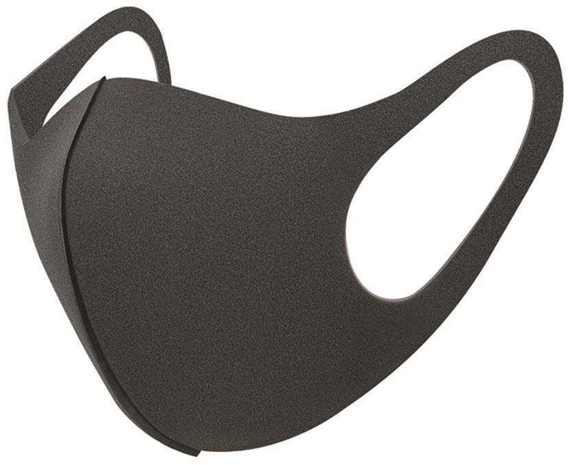 Masque mousse polyuréthane noir lavable réutilisable taille adulte - Paquet de 3