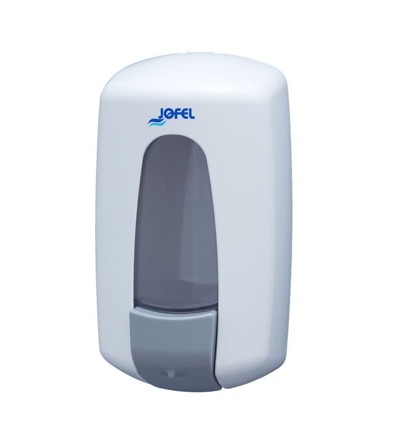 Distributeur manuel blanc à remplissage pour gel hydroalcoolique 900ml - JOFEL - A l'unité