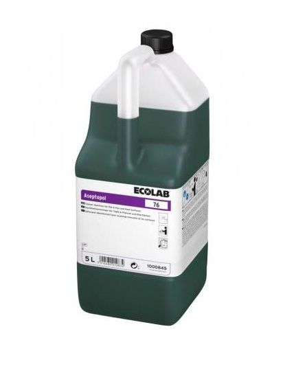 Détergent désinfectant plonge & surfaces Aseptopol 76 - ECOLAB - Carton de 2x5l