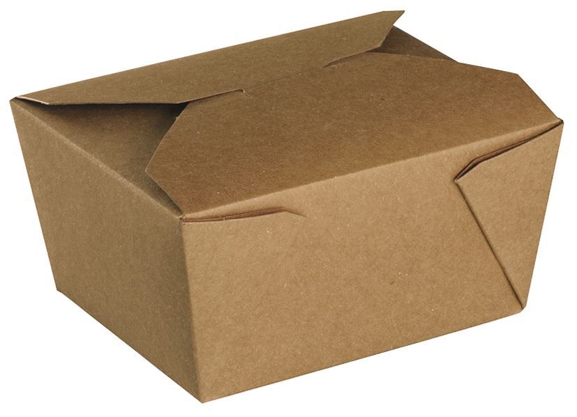 Boite repas carton kraft brun 780cc - Carton de 450