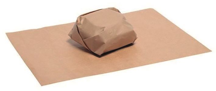 Feuille papier kraft ingraissable pour burger 28x34cm - GDP - Paquet de 1000