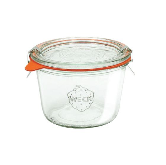 Bocal verre avec couvercle, joint et clips 37cl - WECK - Carton de 6