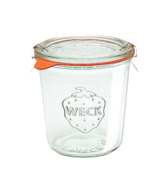 Bocal verre avec couvercle, joint et clips 58cl - WECK - Carton de 6