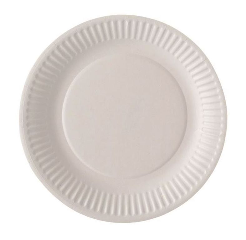 Assiette carton blanc 15cm - ALPHA FORM - Paquet de 100