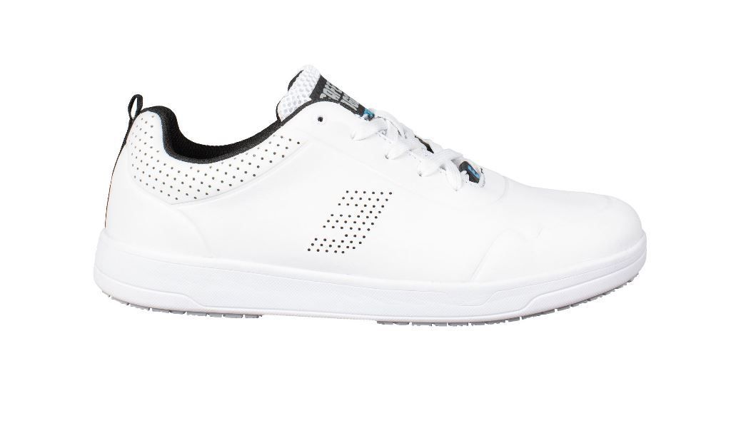 Chaussure tennis mixte cuir blanc Elis O2 T.35/47 - SAFETY JOGGER - Paire