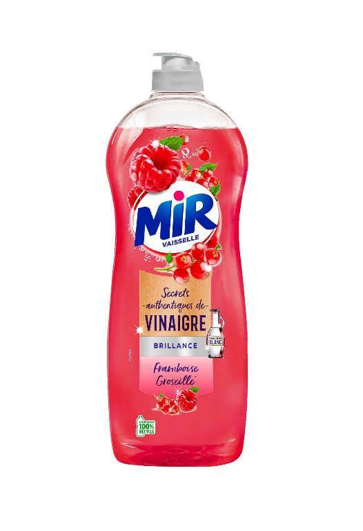 Détergent liquide plonge manuelle Mir Framboise groseille - Flacon de 750ml