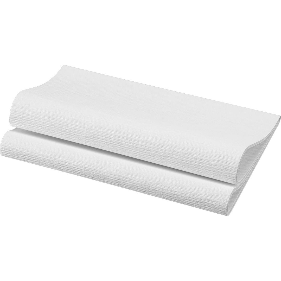 Serviette non tissée Bio Dunisoft 40x40cm blanche - DUNI - Carton de 360