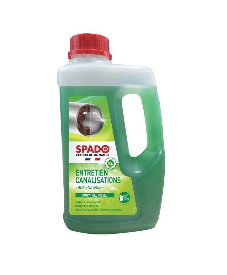 Entretien canalisations biologique - SPADO - Carton de 6x1l