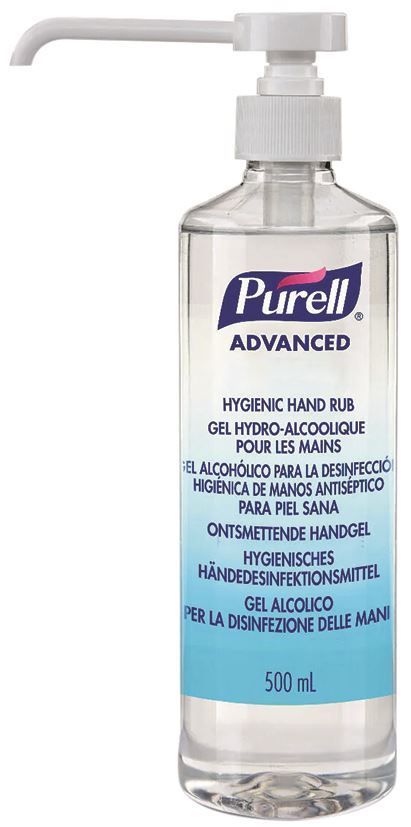 Gel hydroalcoolique à pompe - PURELL - Flacon de 500ml