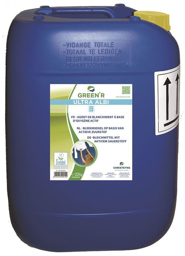 Agent blanchiment détachant Green'R Ultra Albi - CHRISTEYNS FOOD - Bidon de 22kg