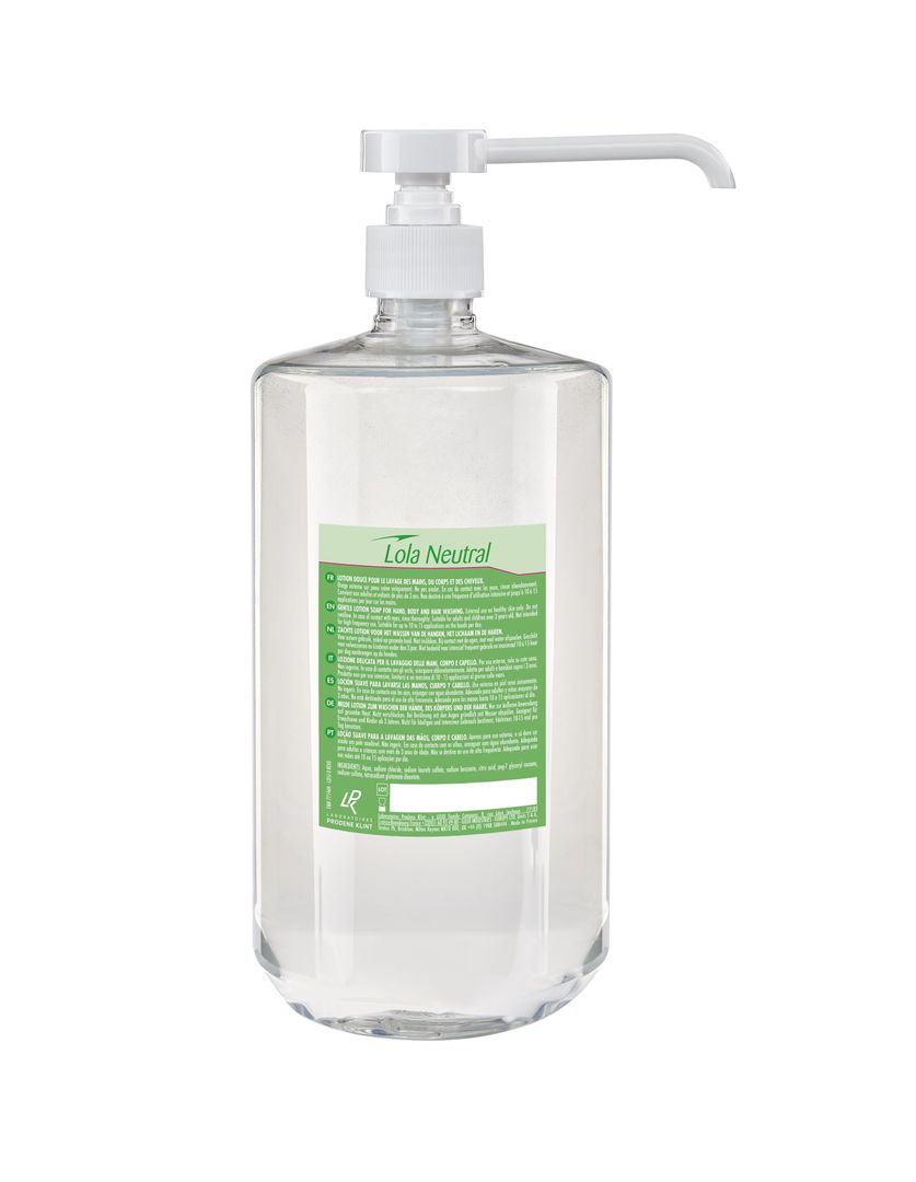 Savon liquide mains, corps et cheveux Lola Neutral - PRODENE KLINT - Flacon de 1l