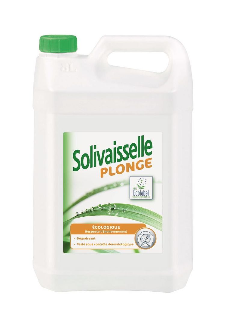Détergent liquide plonge manuelle Solivaisselle Plonge Ecolabel - SOLIPRO - Carton de 4x5l