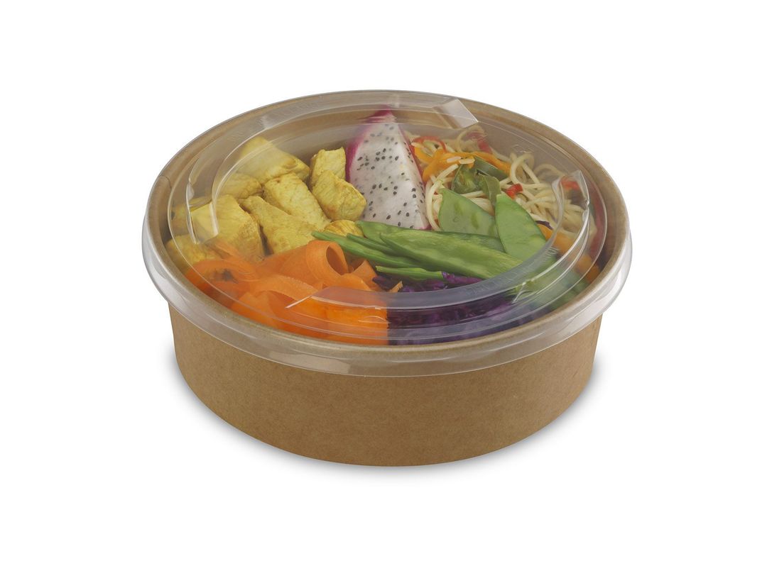 Pot salade carton 1130cc avec couvercle - ALPHA FORM - Carton de 180