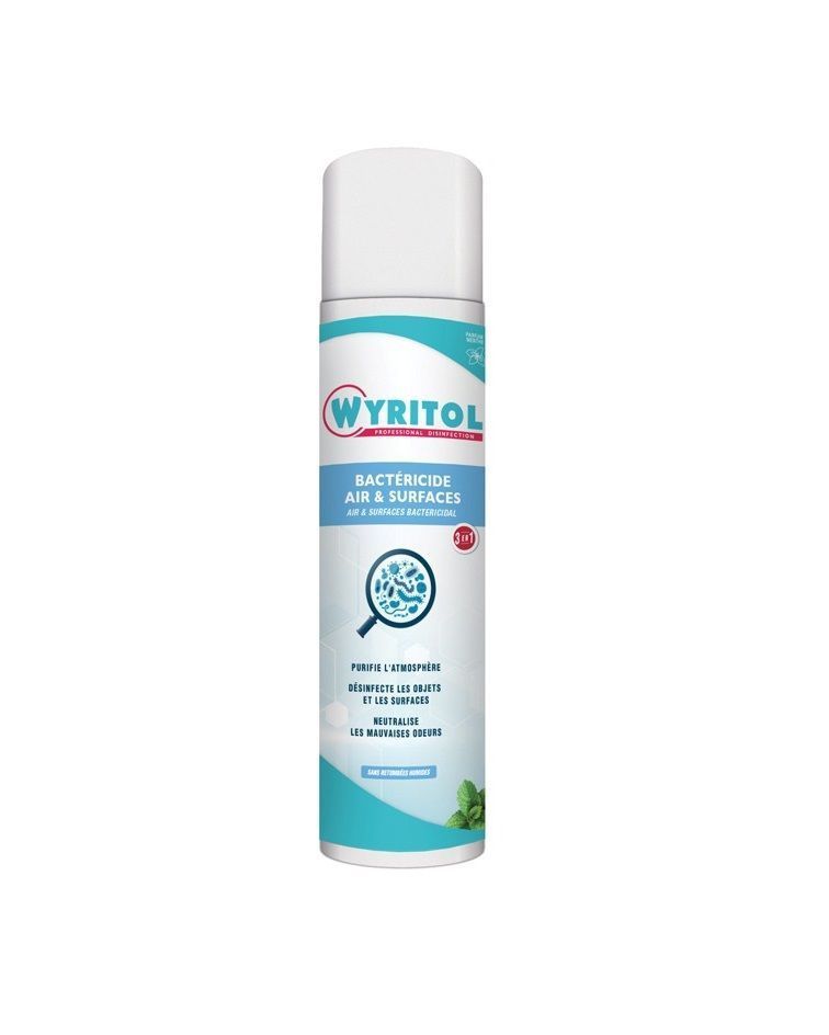 Désinfectant purificateur bactéricide air & surfaces - WYRITOL - Carton de 12x500ml